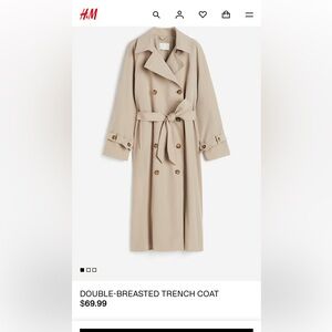 H&M oversized trench coat